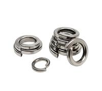 plit Lock Spring Washer, 304 Stainless Steel Spring Split Lock Washer Elastic Gasket M1.6-M24(50pcs M8)