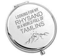 PLITI ACOTAR Espejo compacto Looking For My Rhysand In A World Full Of Tamlins Night Court Pocket Mirror para amantes de los libros (Rhysand Tamlins CM U)