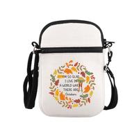 PLITI Anne - Bolso cruzado inspirado en la novela "I'm So Glad I Live In A World Where There Are Octobers" para mujer, Live Octobers Zcbagu