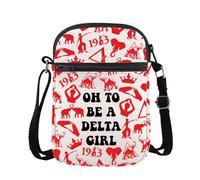 PLITI Bolsa cruzada de hermandad de elefantes, regalo de hermandad de hermanas Oh to Be A Girl, regalo de parafernalia, Be Delta Cgu