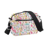 PLITI Bolsa cruzada para ecografía, regalo técnico de ultrasonido, regalo técnico de ecografía, regalo para radiólogos, I See Better In The Dark, See Better Dark Cbu, 24.5*8*18 cm