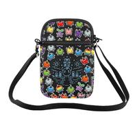 PLITI Bolsa cruzada para videojuegos para amantes de los videojuegos, regalo Junimo Forest Spirit, regalo inspirado en el juego Stardew, Stardew Gaming Cgblu, 8.26×5.7×0.78inches