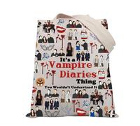 PLITI Bolsa de mano de vampiro para fanáticos del programa de televisión de vampiro, regalo It's A Vampire Thing You Wouldn't Understand It TVD Merchandise, Vampire Thing Tgu, medium