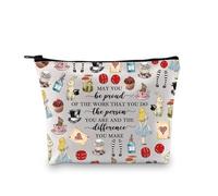 PLITI Bolsa de maquillaje con cremallera para fanáticos de Alice Fairy Tale, Be Proud Alice Bagu, moda