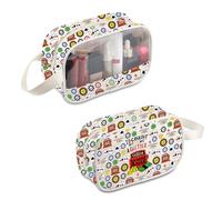 PLITI Bolsa de maquillaje de casino, regalo para amantes de los juegos de azar con texto en inglés "I'd Cash Out But I'm Not a Quitter", bolsa de viaje para jugadores, No Quitter Mbu, moda