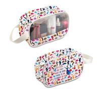 PLITI Bolsa de maquillaje de Mary Movie en Every Job That Must Be Done There is an Element of Fun, bolsa de viaje para aficionados, En cada trabajo Mbu, moda