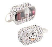 PLITI Bolsa de maquillaje de pingüinos, regalo para amantes de los pingüinos, con texto en inglés "I'm Not Short I'm Penguin", bolsa de viaje para amantes de los animales de la, Mbu de tamaño pingüino