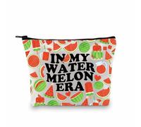 PLITI Bolsa de maquillaje de sandía, regalo para amantes de la sandía, bolsas de regalo para familiares y amigos, Era Watermelon Bagu, moda