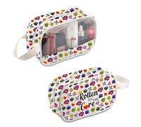 PLITI Bolsa de maquillaje de villano Witchy Fans Gift Rotten to The Core con cremallera, bolsa de regalo para fanáticos de Villain Queen, Rotten to Core Mbu, moda