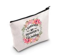 PLITI Bolsa de maquillaje para madre de la novia, regalo de fiesta nupcial, regalo de fiesta de boda de mi hija, regalo para mamá, suegra, regalo, Hija Boda Bagu, moda