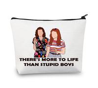 PLITI Bolsa de maquillaje Stranger Merchandise There More to Life Than Stupid Boys Stranger Merchandise Gift Scary Movie Fan Gift, Stupid Boys U, moda