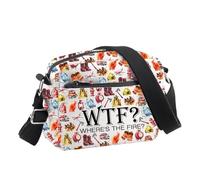 PLITI Bolso cruzado de bombero, regalo WTF Where's the Fire, regalo de héroe de fuego, regalo de graduación de la Academia de bomberos, Wtf Cbu, 24.5*8*18 cm