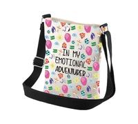PLITI Bolso cruzado inspirado en Cartoon Emotions Gift In My Emotional Adventurer Emotion Team para fanáticos de la película, In My Emotional Cbagu, 8×7.5×1.8inches