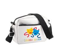 PLITI Bolsos cruzados de teatro para actores, actriz, regalo, comedia, tragedia, máscara, regalo, teatro, drama, mamá, mensajero, Drama Mama Cbu, 24.5*8*18 cm