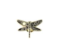 PLITI Broche de libélula con diseño de libélula, sol, luna, regalo conmemorativo, libélula, regalo para fanáticos de la pérdida de un ser querido, Medium, Acero inoxidable