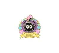 PLITI Broche inspirado en el anime, regalo de elfo del polvo, regalo de película animada, acabado lo que comenzaste con hollín humano Sprite Pin para fans, Medium, Acero inoxidable