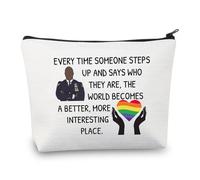 PLITI Brooklyn - Bolsa de maquillaje inspirada en Brooklyn, regalo para fanáticos de Nine-N, regalo inspirado en el capitán Bucky, regalo LGBTQ 99th TV Show Merchandise, Todos los lugares