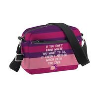 PLITI Cheshire - Bolso cruzado con diseño de gato de Cheshire, regalo para amantes de Alicia, regalo para el país de las maravillas, Path You Take Cbu, 24.5*8*18 cm