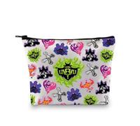 PLITI Descendants Merchandise Evil Queen - Bolsa de maquillaje para fanáticos del dragón Mal, regalo de Descendants Long Live Evil, bolsa con cremallera para amigos, Larga vida Bagu, moda