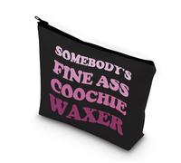 PLITI Divertida bolsa de maquillaje para esteticista, regalo de agradecimiento para esteticista, Coochie Waxer Blu, moda