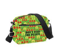 PLITI Don't Feed the Plants - Bolso cruzado para Little Shop Horror Broadway, regalo inspirado en el musical de Suddenly Seymour, Alimentar plantas Cbu, 24.5*8*18 cm