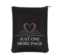 PLITI Funda divertida para amantes de los libros, regalo de lectura con solo una página más, protector de libros inspirador para amantes de los libros (una página más BSblU)