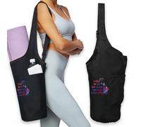 PLITI in Every Job There is an Element of Fun - Bolsas para esterilla de yoga con temática musical, ajustable, bolsa de mano para entrenamiento, pilates (cada bolsa de alfombrilla de trabajo)