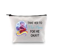 PLITI Inside Group Friends Trip Gift Take Her to The Moon for Me Okay - Bolsa con cremallera inspirada en emociones de dibujos animados para amigos, Take Her Moon Bagu, moda
