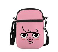 PLITI K-pop Group Gift Stay Fandom Gift Banda coreana Regalos de música coreana K-pop Caricatura Personajes Crossbody Bolsa para fans, Pink Pig Zcbagu