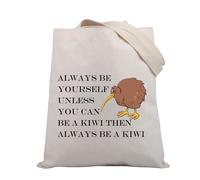 PLITI Kiwi Gifts New Zealand Bird Lovers Gift Always Be Yourself Unless You Can Be a Kiwi Funny Kiwi Bird Theme Tote Bag, Be a Kiwi Tgu, medium