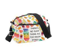 PLITI Lover Gifts There's No Such Thing As Too Much Crossbody Bag Collectors Gift Ceramic Artist Gift, Mucho Cbu