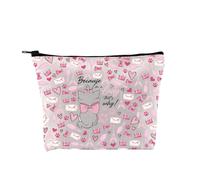 PLITI Marie Aristocats Gifts Because I'm A Lady That's Why Marie Cat Lover - Bolsa de maquillaje para mujer, Porque Lady Bagu, moda