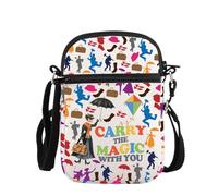PLITI Mary Poppins Gift Mary Poppins Fan Gift Mary Musical Gift Carry The Magic With You Mary Umbrella Crossbody Bag, Carry Magic Zcbagu, 8.26×5.7×0.78inches