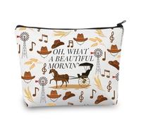 PLITI Oklahoma - Bolsa de maquillaje inspirada en la música Oh What A Beautiful Mornin' Oklahoma Musical Fans Gift Musical Lover Gifts, Hermoso Morninu, moda