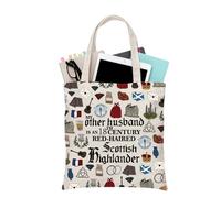PLITI Outlander My Other Husband is an 18th Century - Bolsa de mano con diseño de libélula escocesa de pelo rojo y sassenach, Otros maridos Tgu, medium