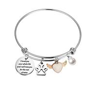 PLITI Pulsera conmemorativa para mascotas con texto en inglés "I Loved You Your Whole Life And I Will Miss You For The Rest Of Mine, M, Acero inoxidable, Sin gemas.