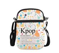 PLITI Regalo de K-Pop, regalo de drama coreano, regalo para amantes del K-Drama, regalo para fanáticos de la música K-Pop, bolsa cruzada para mujer, Kpop Adj Zcbagu, 8.26×5.7×0.78inches