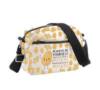 PLITI Regalo de patata para amantes de las patatas, regalo Always Be Yourself Unless You Can Be A Potato Crossbody Bag Food Lover Farmer Gift, Always Be Potato Cbu, 24.5*8*18 cm