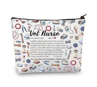 PLITI Regalo veterinario, enfermera, definición, bolsa de maquillaje, regalo de agradecimiento para veterinarios, enfermeras, estudiantes, veterinarios, regalo veterinario, Enfermera veterinaria