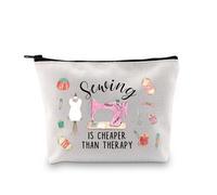 PLITI Regalos de costura para los amantes de la costura, regalo de costura es más barato que la terapia bolsa de maquillaje para colcha, alcantarillado, costurera, regalo, Bagu de costura más barato,