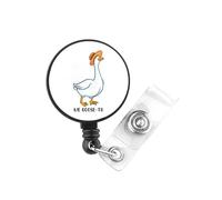 PLITI Silly Goose Gift - Carrete de insignia de ganso español, regalo para amantes de los gansos, regalo para enfermera y médico (insignia de ganso ta)