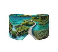 Plitvice Lakes National Park Print - Orejeras para dormir, máscara de ojos para adultos, perfecta para viajes, camping, meditación