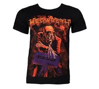 Pliuegy MEGADETH Skull Peace Sells Mens Black T Shirt American heavy metal band