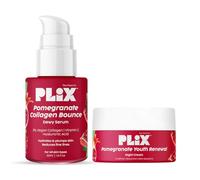 PLIX - THE PLANT FIX - Suero de colágeno rebote de 30 ml y crema de noche de retinol al 1,20 %, 50 g con aceite de Bakuchi, combo antienvejecimiento para reducir líneas finas y arrugas, potenciador de