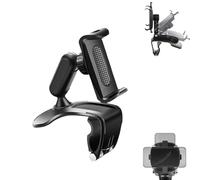 Plixorahub Phone Holder, Universal 360° Dashboard Phone Holder, Cell Phones Car Mount, Rock-Solid Grip, No Suction, No Sticky Residue, Fits 4-7in Phones, for Rearview Mirror, Dashboard (1pcs)