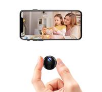 PLj Kzz Cámara de seguridad WiFi 2K HD - Cámaras ocultas - Cámara espía - Cámara de niñera interior - Cámara WiFi - Cámaras de vigilancia con detección de movimiento y visión nocturna - Seguridad para