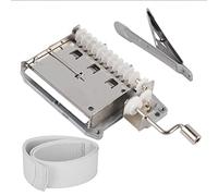 PLKYZMCDK DIY 30 Note Hand Crank Music Box Movement, Mechanical Music Maker Kit with Metal Hole Puncher and 20 Blank Paper Tapes for Composing Custom Melodies, Craft Gift Project for Musicia