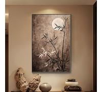 Pllrbvshs Cubierta Decorativa para Panel eléctrico con Puerta corredera, Marco de aleación de Aluminio, Panel artístico de Cristal, decoración de Pared para Sala y Comedor.(59,15.7x23.6in,Right)