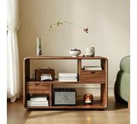 Pllrbvshs Estantería Cubo Madera Maciza, Mesa Auxiliar Mid Century.