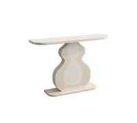 Pllrbvshs Mesa Consola Rectangular Lujo Base Metal Tablero Piedra, Mesa recibidor Estrecha, Mesa Auxiliar salón Tras sofá para vestíbulo Pasillo.(White,47.2x11.8x31.5in)